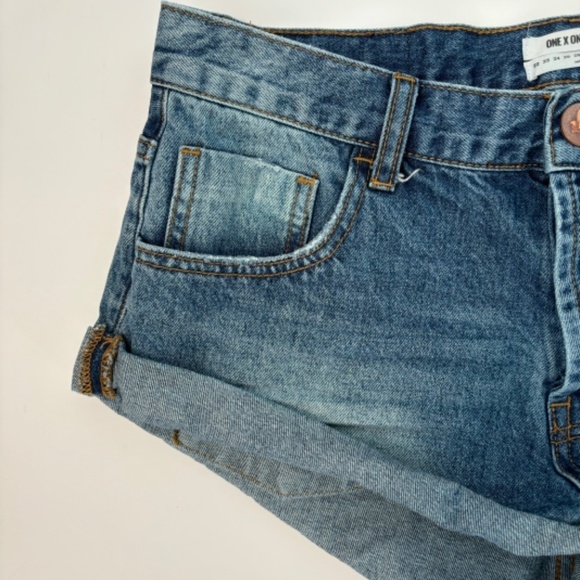 One Teaspoon Bandits Denim Shorts Size 28 - Picture 5 of 13